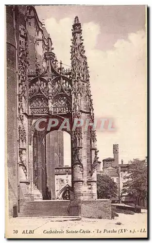 Ansichtskarte AK Albi Cathedrale Sainte Cecile Le Porche