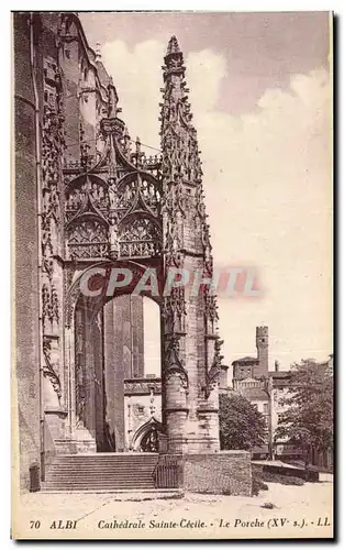 Cartes postales Albi Cathedrale Sainte Cecile Le Porche