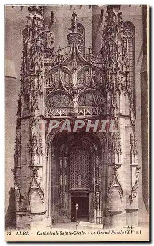 Ansichtskarte AK Albi Cathedrale Sainte Cecile Le Grand Porche
