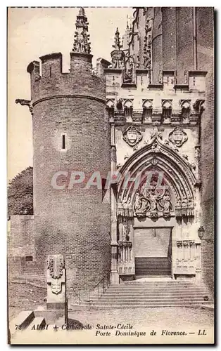 Ansichtskarte AK Albi Cathedrale Sainte Cecile Porche Dominique de Florence