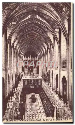 Cartes postales Albi Cathedrale Sainte Cecile La Nef et le Choeur