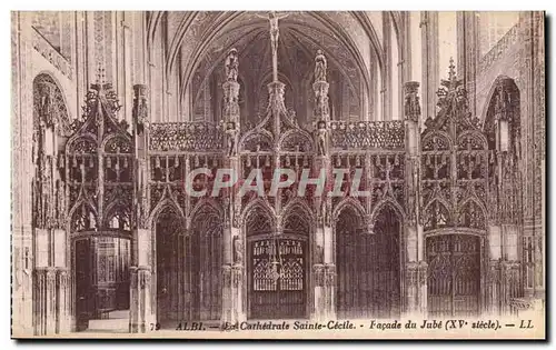 Cartes postales Albi Cathedrale Sainte Cecile Facade du Jube