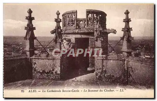 Cartes postales Albi La Cathedrale Sainte Cecile Le sommet du Clocher