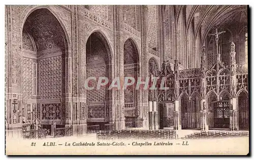 Cartes postales Albi La Cathedrale Sainte Cecile Chapelles Laterales