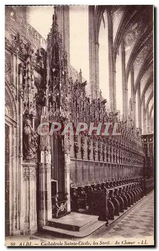 Cartes postales Albi Cathedrale Sainte Cecile les Stalles du Choeur