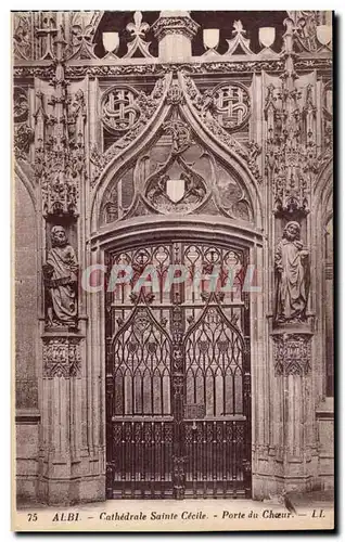 Ansichtskarte AK Albi Cathedrale Sainte Cecile Porte du Choeur