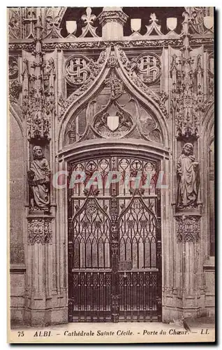 Cartes postales Albi Cathedrale Sainte Cecile Porte du Choeur