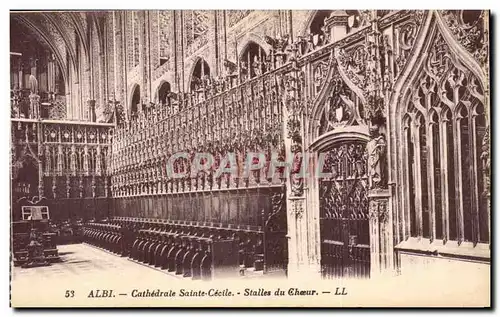 Cartes postales Albi Cathedrale Sainte Cecile Stalles du Choeur
