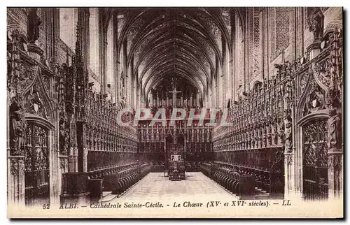 Cartes postales Albi Cathedrale Sainte Cecile Le Choeur