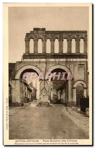 Cartes postales Autun Antique Porte Romaine dite d Arroux