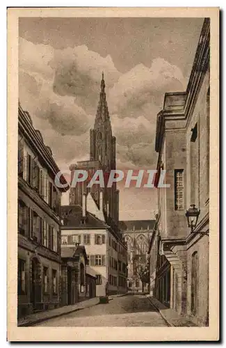 Cartes postales Stassburg i E Munuster von der Schlosgasse