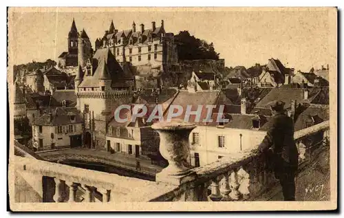 Ansichtskarte AK Loches Le Chateau Royal et la Porte des Cordeliers