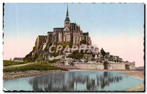 Cartes postales moderne Mont St Michel Cote Sud Vue prise a l Est de la Digue