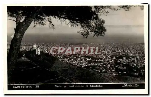 Ansichtskarte AK Barcelona Vista parcial desde el Tibidabo