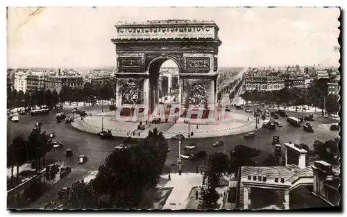 Moderne Karte Paris La Place et l Arc de Triomphee Etoile