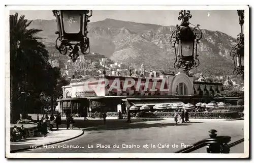 Ansichtskarte AK Monte Carlo La Place du Casino et le Cate de Paris