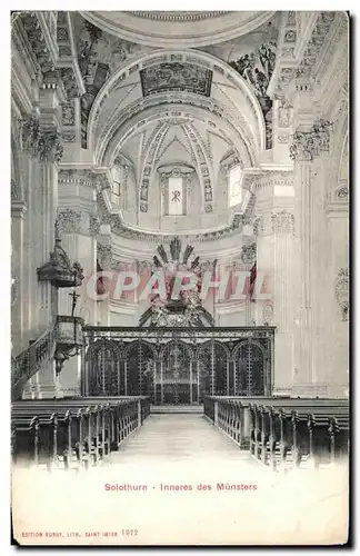 Cartes postales Solothurn inneres des munsters