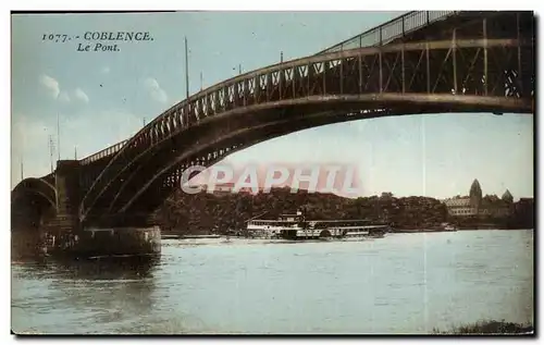 Cartes postales Coblence Le Pont Bateau