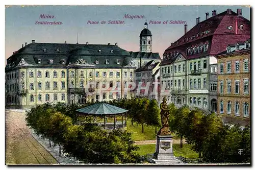 Cartes postales Mainz Schillerplate Place de Schiller