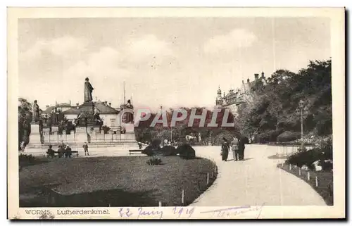 Cartes postales Worms Lutherdenkmal