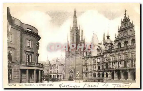 Cartes postales Wiesbaden Schlossplatz