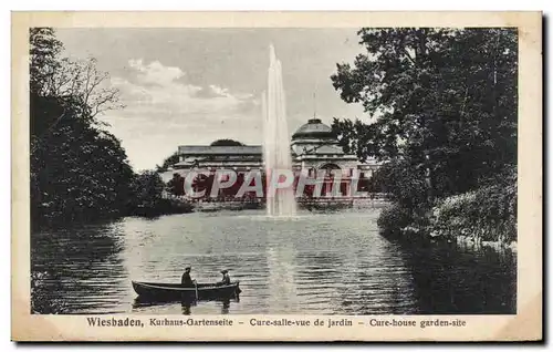 Cartes postales Wiesbaden Kurhaus Gartenseite Curs Salle vue de Jardin Cure House Garden Site