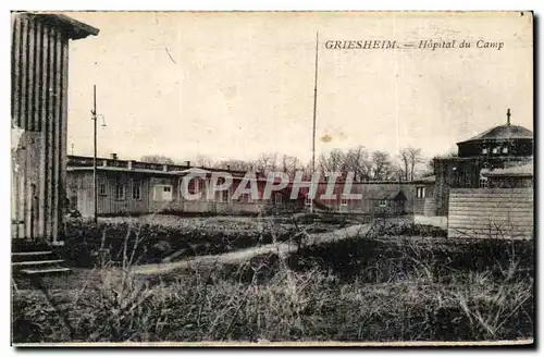 Cartes postales Griesheim Hopital du Camp militaria