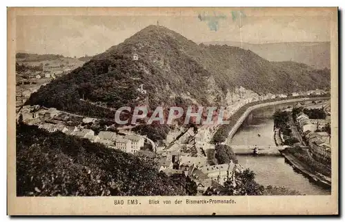 Cartes postales Bad Ems Blick Von der Bismarch Promenade