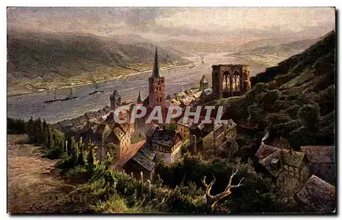 Cartes postales Bacharach Num Gent Faher Nach Bachsrach