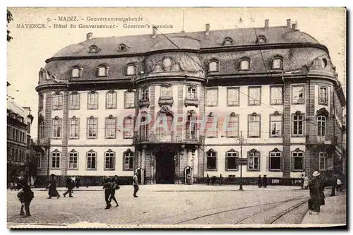 Cartes postales Mainz Gonvernemtgabande Hotel du Governement