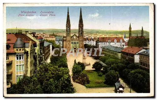 Cartes postales Wiesbaden Luisenplatz Place Louisn louisa Place