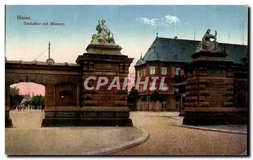 Cartes postales Mainz Schlosstor Mit Museum