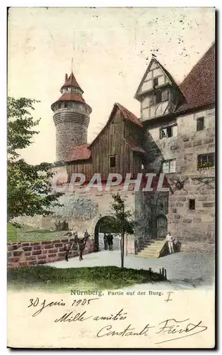 Cartes postales Nurnberg Partie auf der Burg