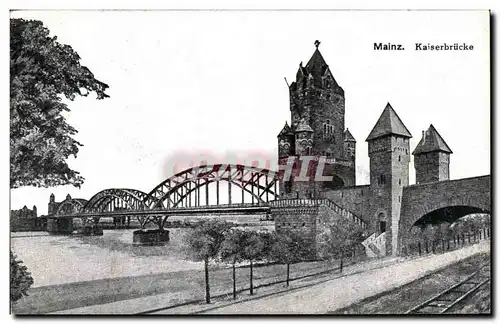 Ansichtskarte AK Mainz Kaiserbrucke