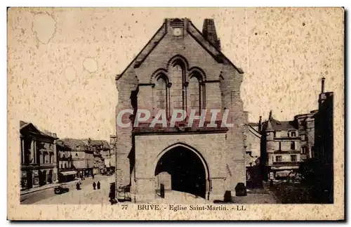 Cartes postales Brive Eglise Saint Martin