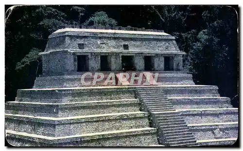 Ansichtskarte AK Templo d la Piramide de las Inscripciones Temple of the Pyramid of the Inscriptions Palenque Chi