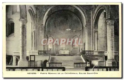 Cartes postales Nevers Partie Romane De La Cathedrale Eglise Saint Cyr