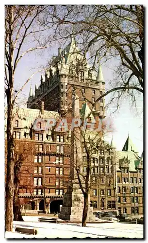 Ansichtskarte AK Le Chateau Frontenac sous la neige Quebec Canada