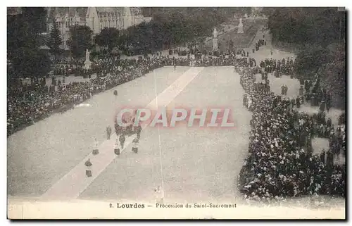 Cartes postales Lourdes Procession du Saint Sacrement