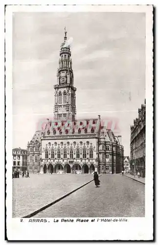 Cartes postales Arras La Petite Place Et l'Hotel De Ville