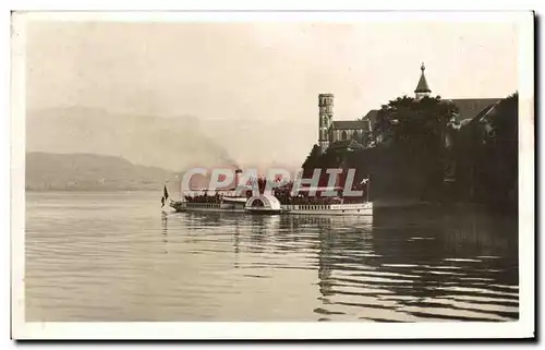 Cartes postales Aix Les Bains Bateau Les Cygnes du lac