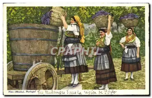 Cartes postales Nie Portugal Les vendanges dans la region de porto Femmes