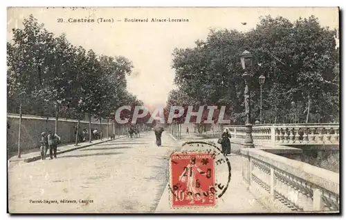 Cartes postales Castres Boulevard Alsace Lorraine