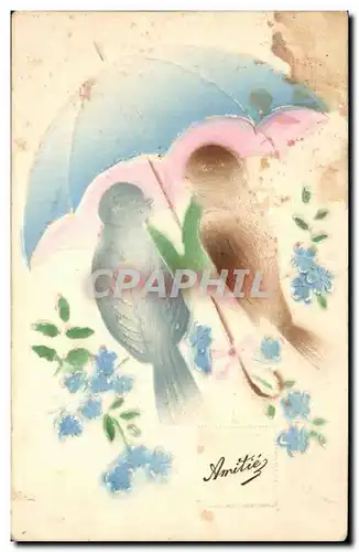 Cartes postales Amitie Oiseaux