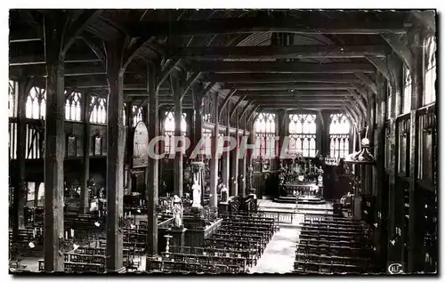 Cartes postales Honfleur Eglise St Cathedrale La Nef