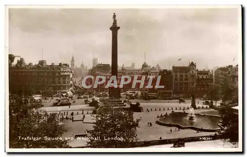 Ansichtskarte AK Trafalgar Square and Whitehall London