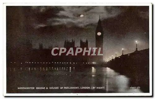 Cartes postales Westminster Bridge Houses Of Parliament London