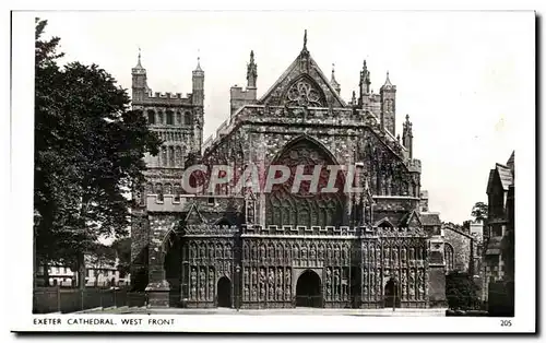 Cartes postales Exeter Cathedral West Front