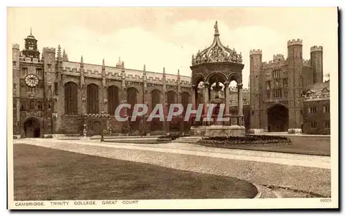 Ansichtskarte AK Cambridge Trinity College Great Court