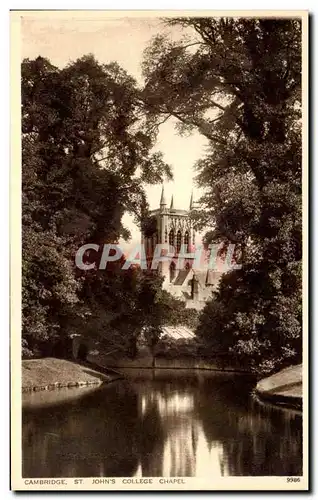 Cartes postales Cambridge St Johns College Chapel